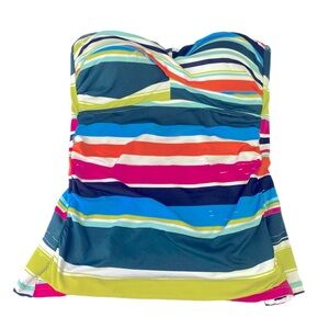 Anne Cole Women’s Multi Colored Tankini Size XS Padded Cups NWT